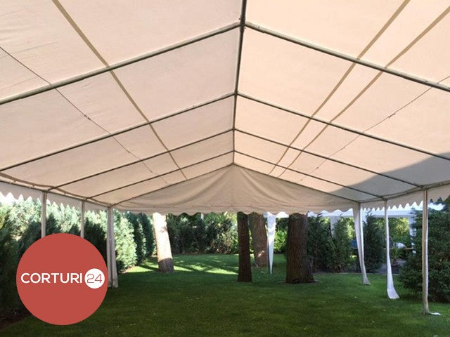 5x14 m ECONOMY Eventzelt, weißes PVC