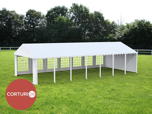 5x14 m ECONOMY Eventzelt, weißes PVC