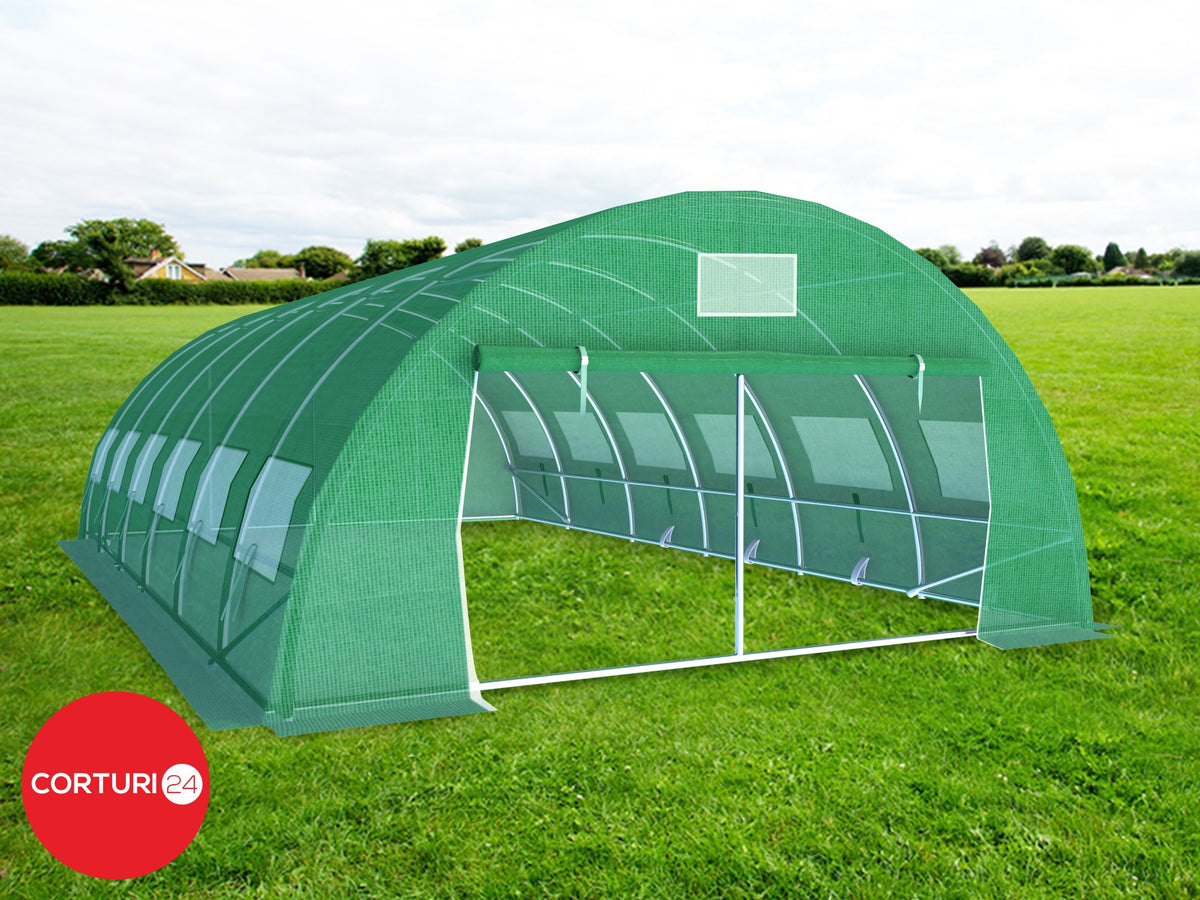 5x6 m Greenhouse Polytunnel 30 sqm, galvanized pipe | Solarii | Solarii | Corturi24