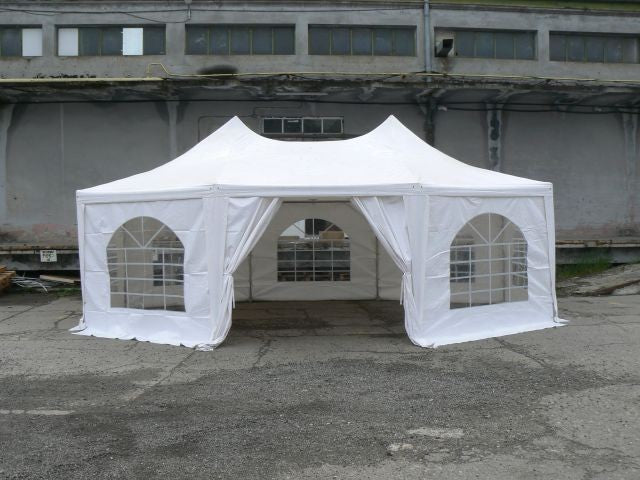 6.8x5m Pagoda 350 g/m2 PVC, white