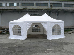 6.8x5m Pagoda 350 g/m2 PVC, white