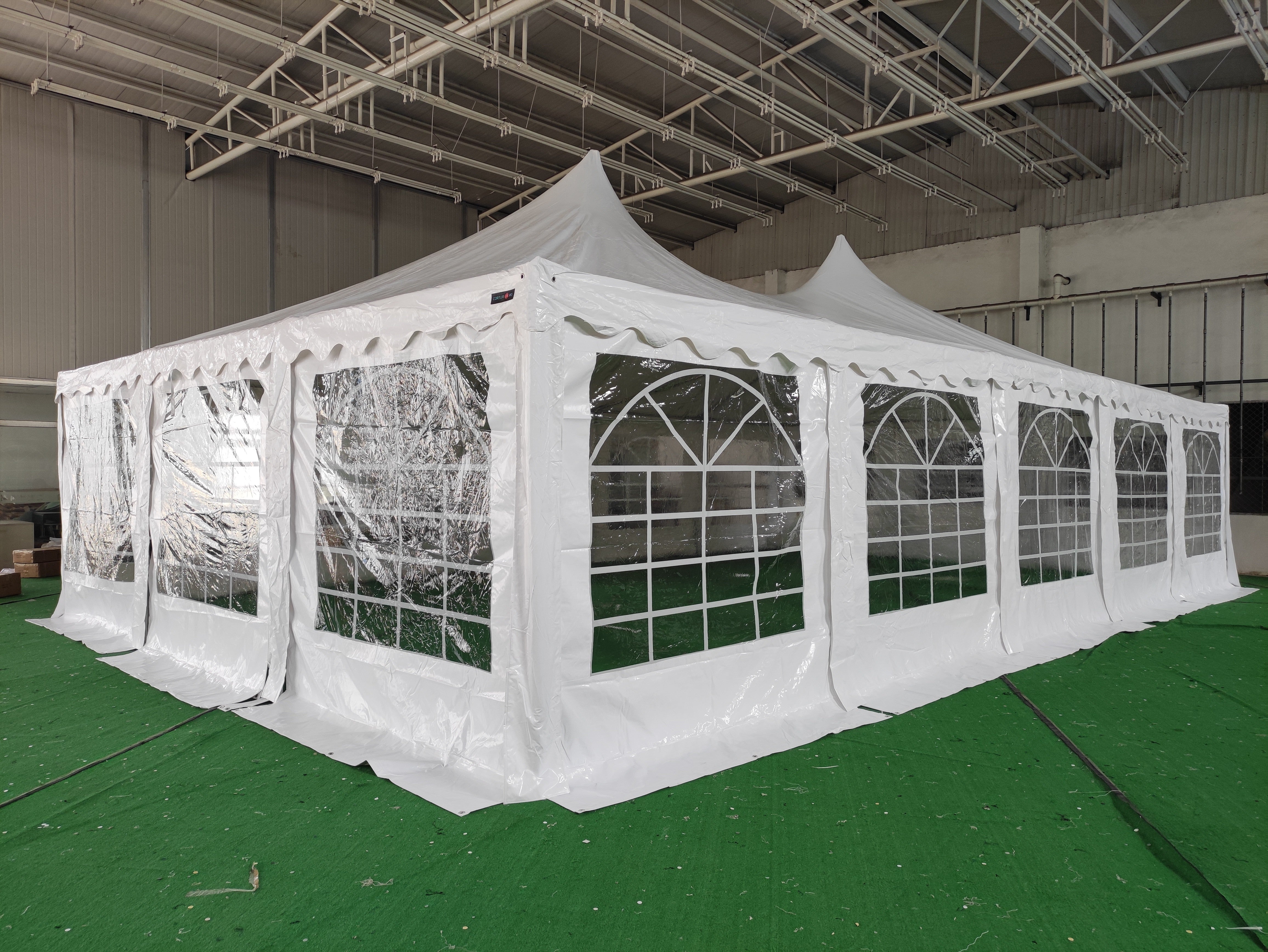 6x10 m Pagoda ECONOMY PVC 500, white