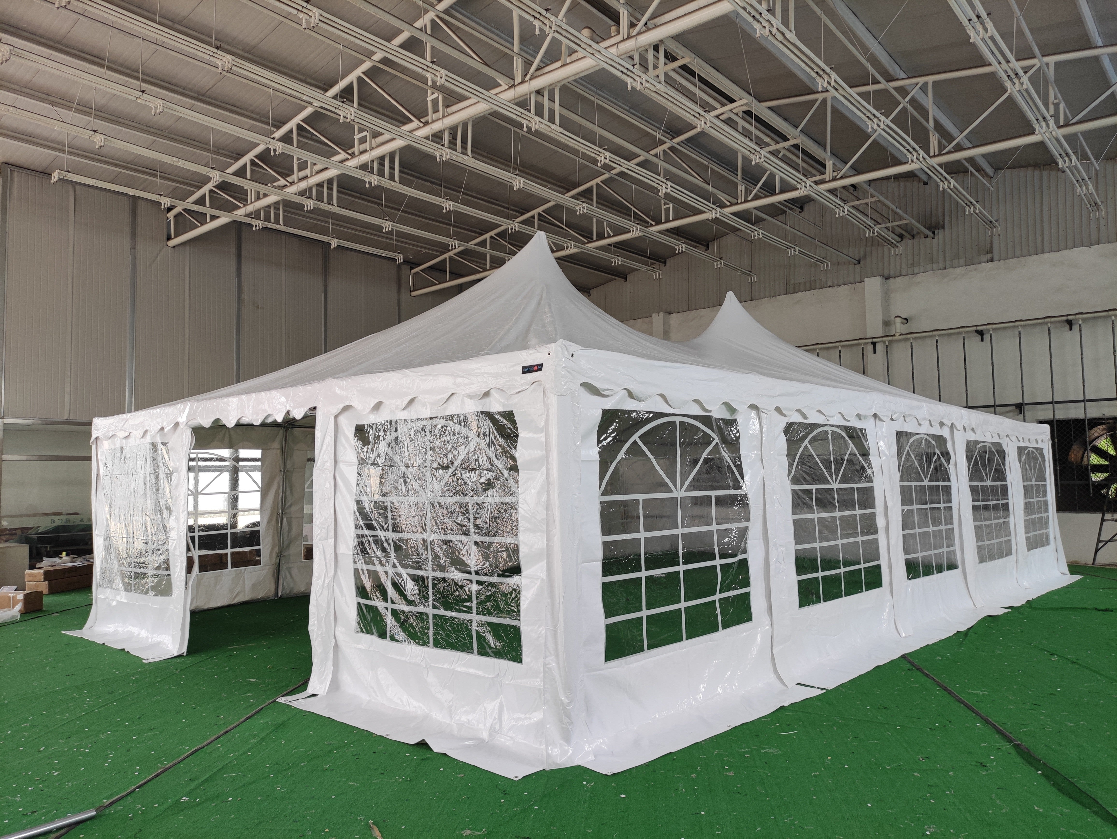 6x10 m Pagoda ECONOMY PVC 500, white