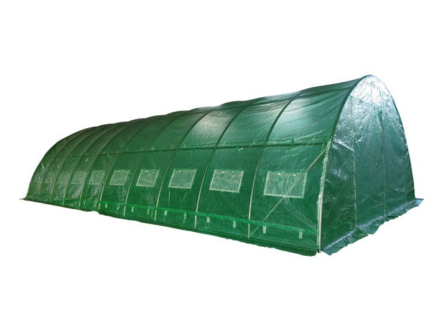 6x10 m Greenhouse Polytunnel 60 sqm, galvanized pipe