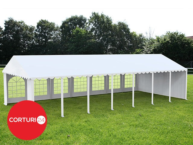 6x14 m Eventzelt PROFESSIONAL XXL, weißes flammhemmendes PVC