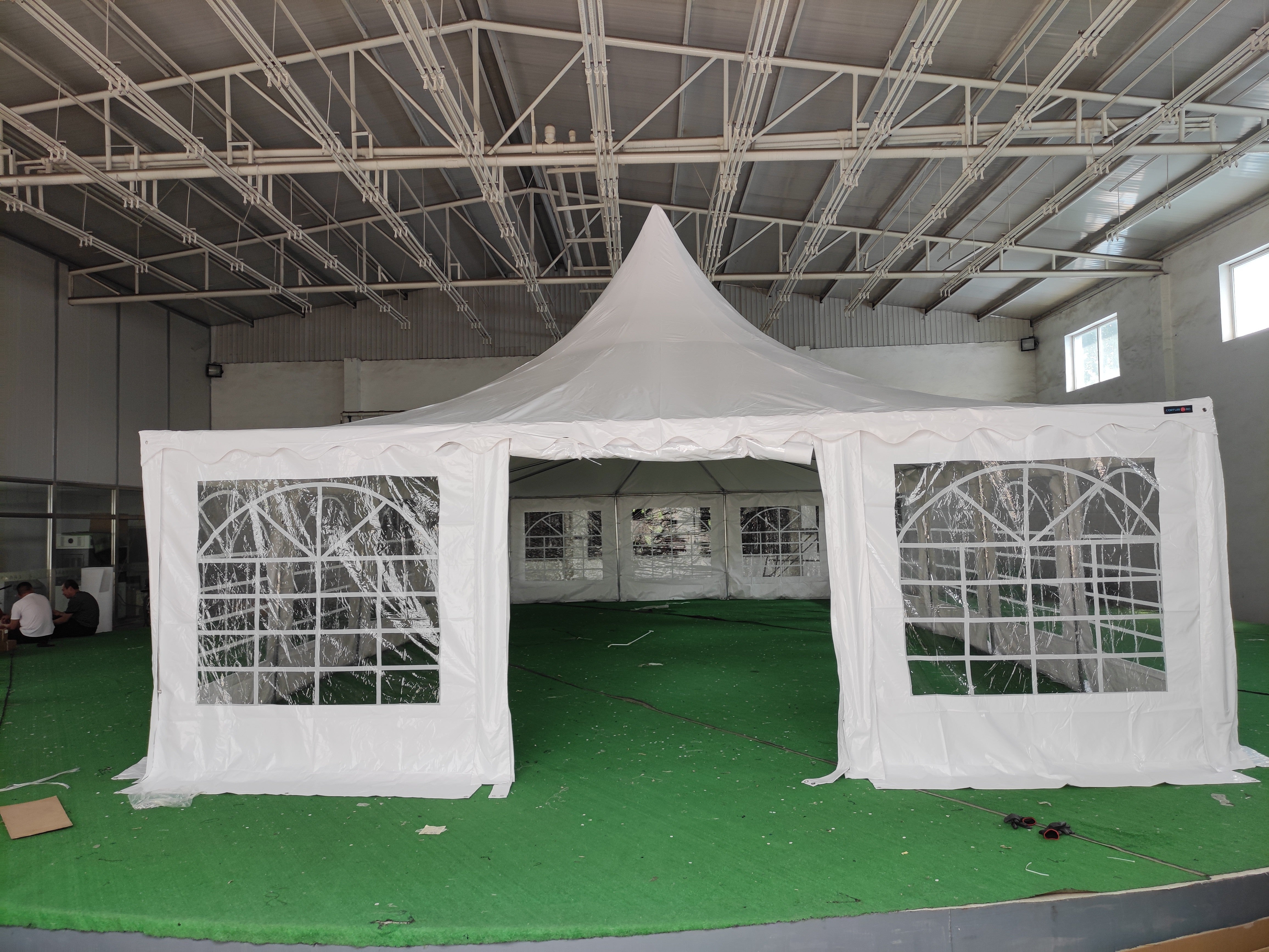 6x12 m Pagoda ECONOMY PVC 500, white