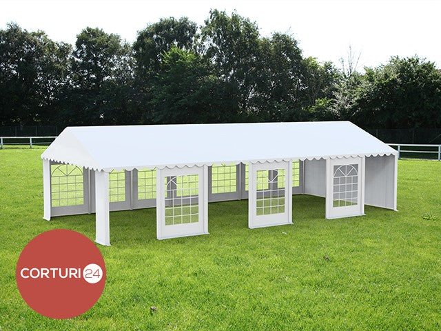 6x14 m ECONOMY Event Tent, white PVC