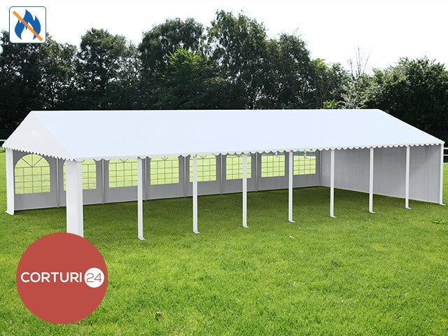 6x16 m Event Tent PROFESSIONAL XXL, white fireproof PVC