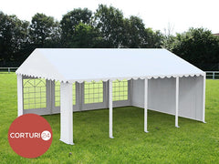 6x8 m ECONOMY Eventzelt, weißes PVC