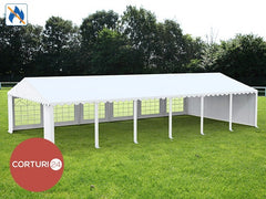 7X12 m Eventzelt PROFESSIONAL XXL, weißes feuerfestes PVC 