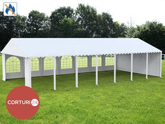 7x14 m Eventzelt PROFESSIONAL XXL, weißes feuerfestes PVC