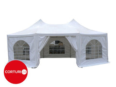 8.9x6.5m Pagoda 350 g/m2 PVC, white | Pagode | Pagode, Produse | Corturi24