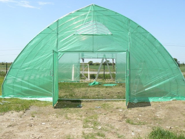 8x10 m Greenhouse Polytunnel 80 sqm, galvanized pipe