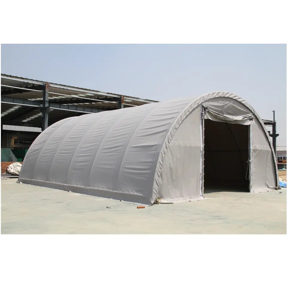 9x12 m Semi-round Hall - 110m2 - gray | Hale Semirotunde | Hale Semirotunde, Produse | Corturi24