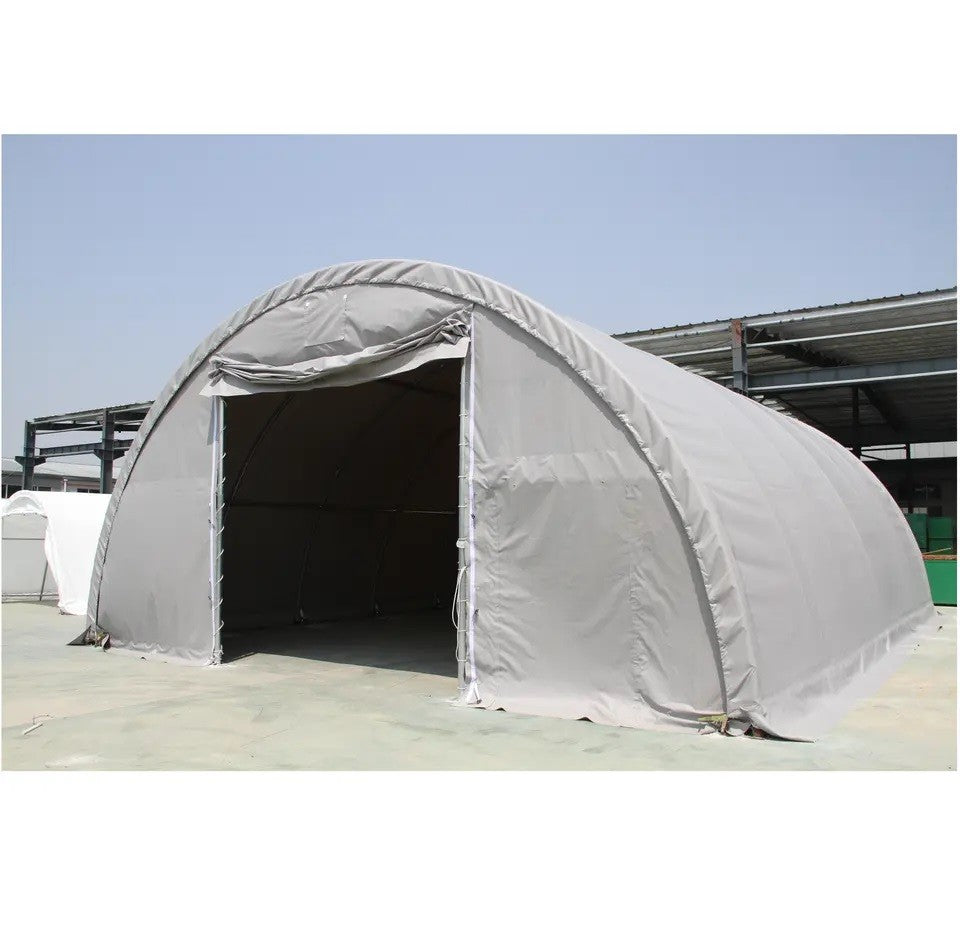 9x12 m Semi-round Hall - 110m2 - gray