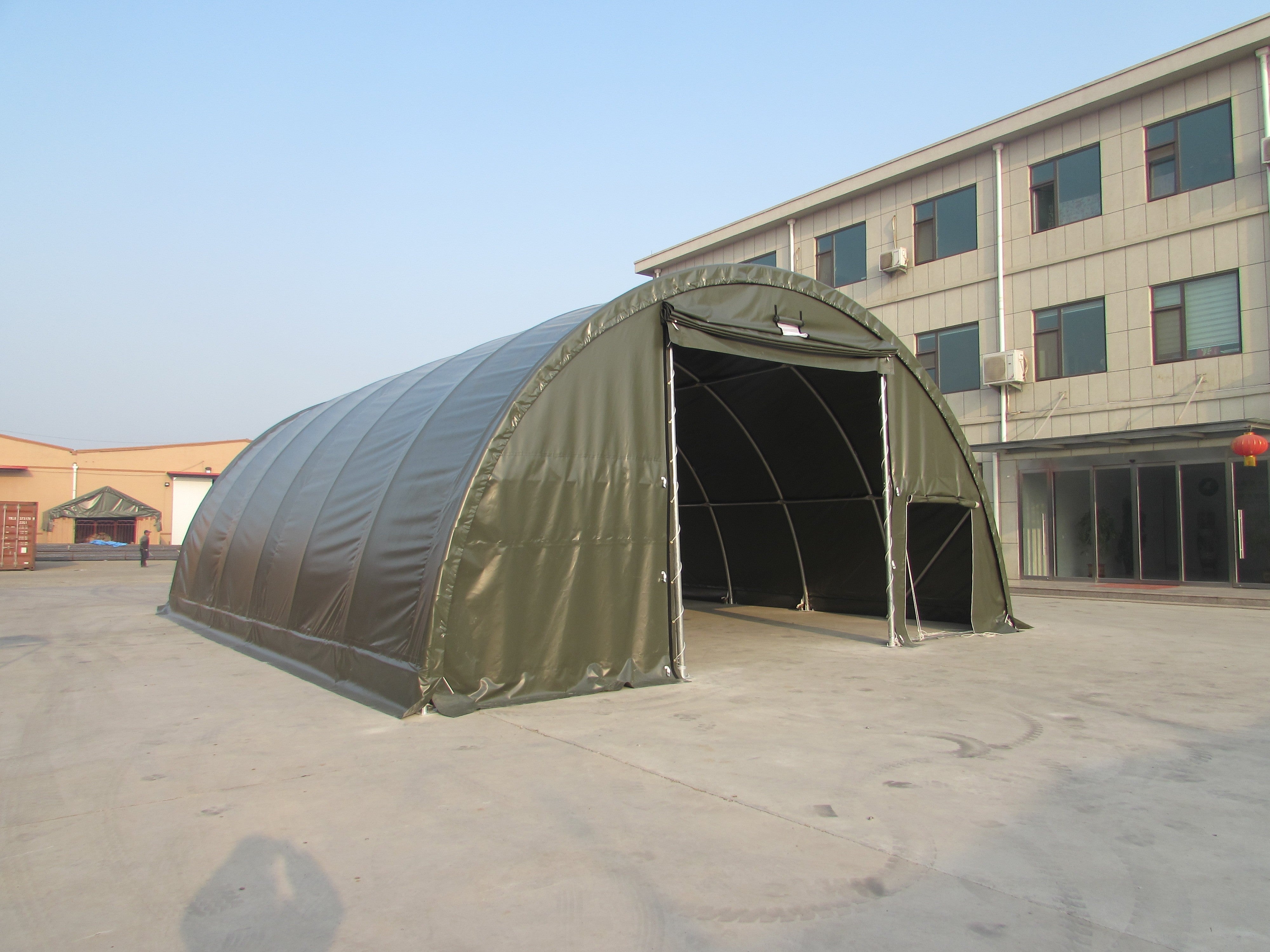 9x12 m Semi-round Hall - 110m2 - green | Hale Semirotunde | Hale Semirotunde, Produse | Corturi24