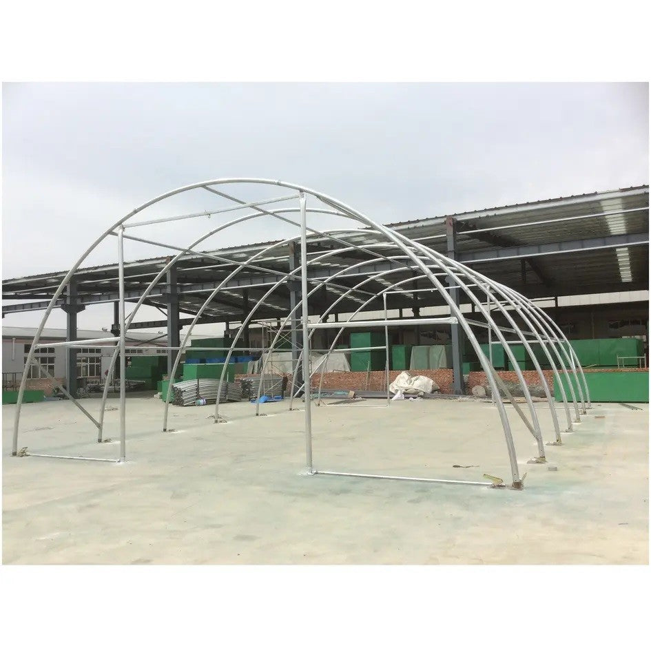 9x12 m Semi-round Hall - 110m2 - green