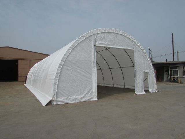 9x12 m Semi-round Hall - 110m2 - white | Hale Semirotunde | Hale Semirotunde, Produse | Corturi24