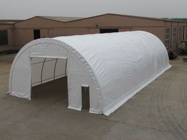 9x12 m Semi-round Hall - 110m2 - white