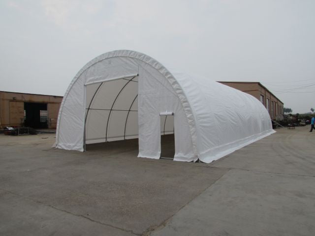 9x12 m Semi-round Hall - 110m2 - white