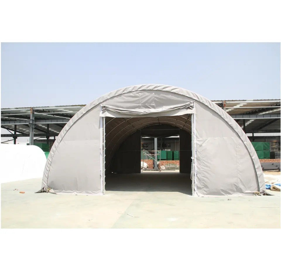 9x20 m Semi-round Hall - 180m2 - gray