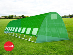 4x10 m Greenhouse Polytunnel 40 sqm, galvanized pipe